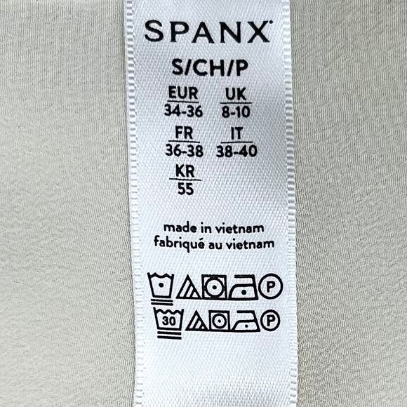 Spanx Low Maintenance Silk Pale Yellow Button-Up Blouse Shirt - Picture 8 of 8